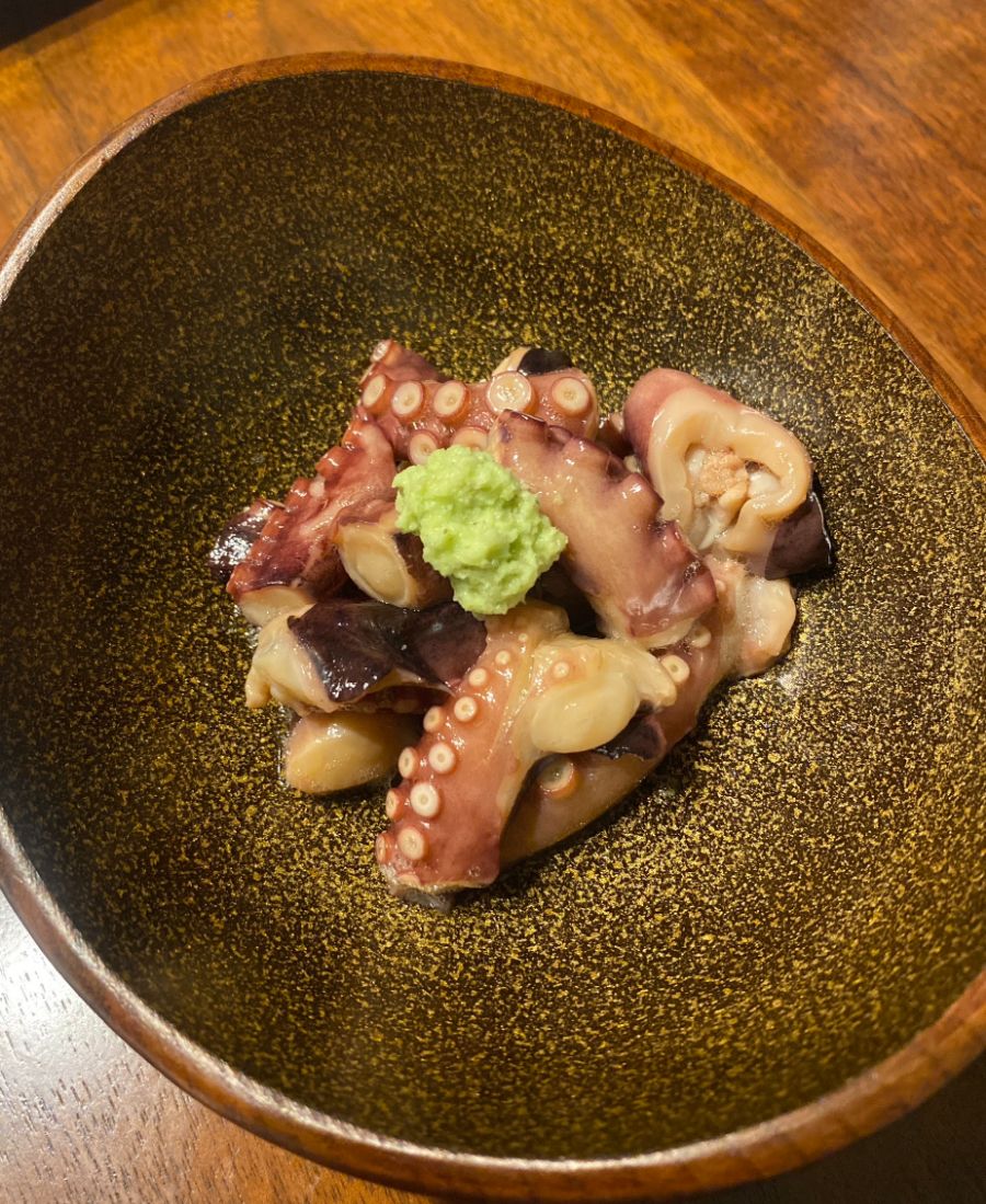 タコの短時間ぽん酢漬けの写真